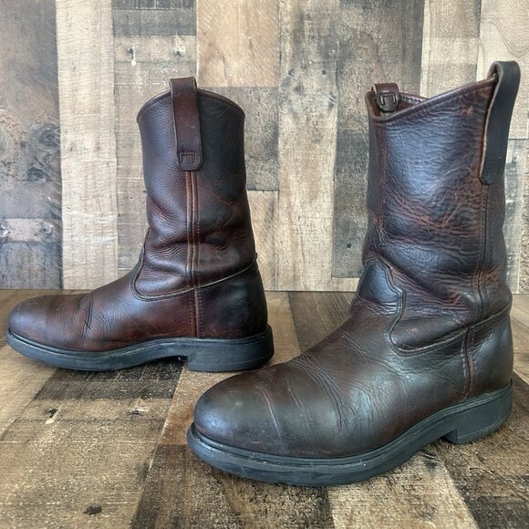 Red Wing 4470 Steel Toe Pull On Work Boots Mens 9 E - Picture 1 of 12